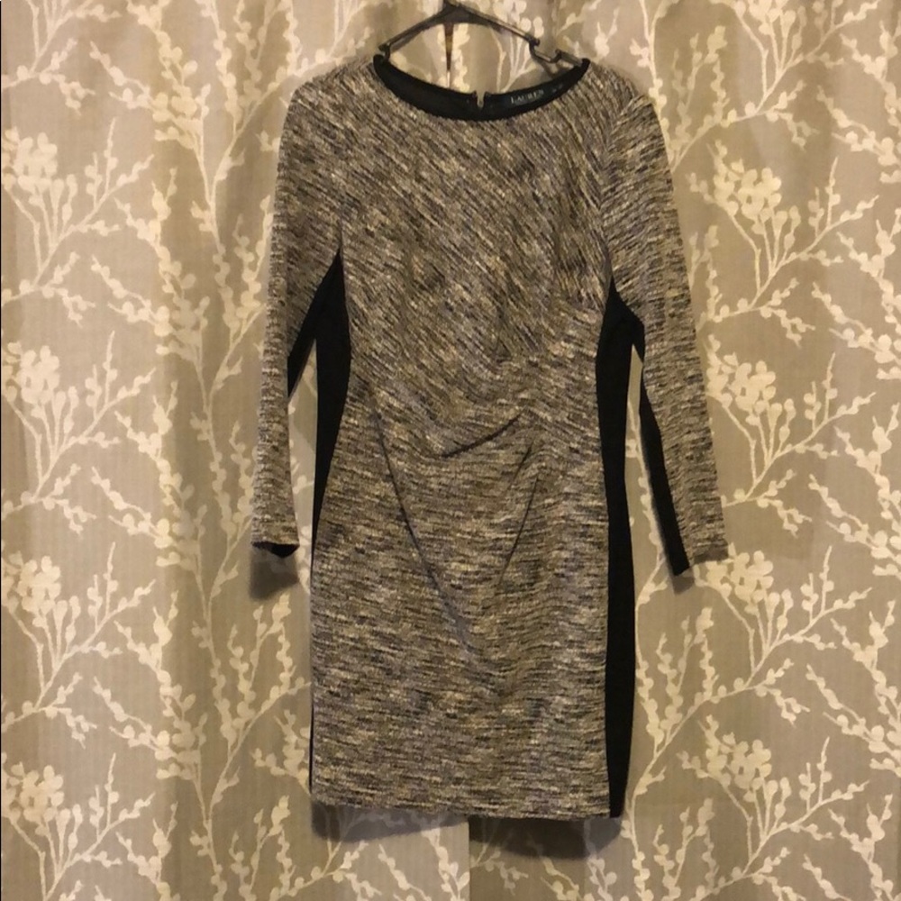 Grey long sleeve dress